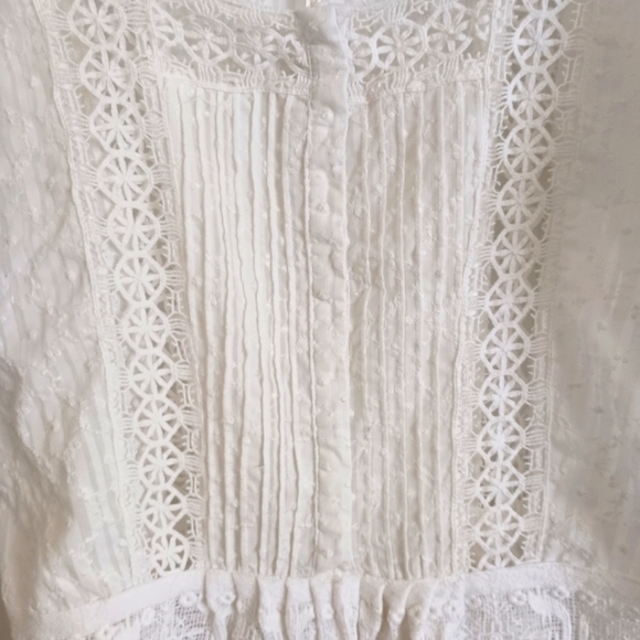 Free people size small white top - Picture 2 of 5